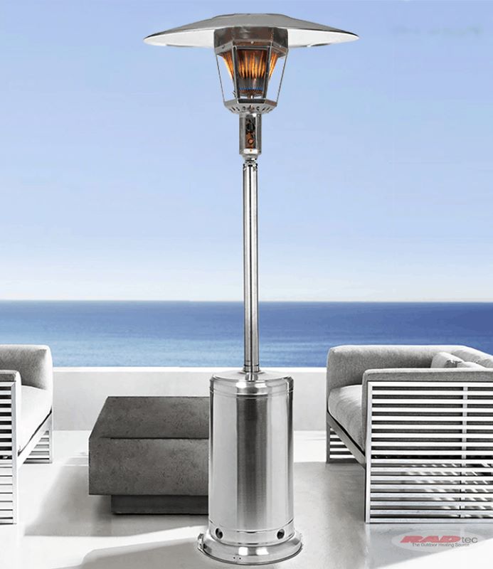 RadTec 96" "Real Flame" Natural Gas Patio Heater