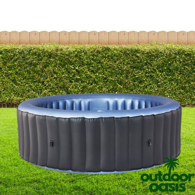 MSpa-Bergen-Hot-Tub-C-BE062-Front-Side-View-in-Backyard-Setting