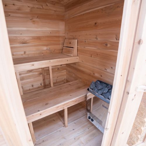 Dundalk Leisurecraft Granby Cabin Sauna Steam Heater and Benches