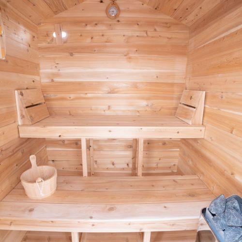 Granby Cabin Sauna by Leisurecraft Full Bench View