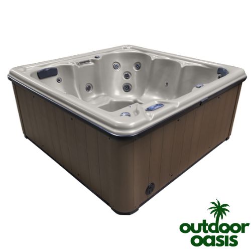 Supreme PNP Hot Tub by Cyanna Valley with Walnut Exterior