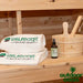 Dundalk-Leisurecraft-Georgian-Sauna-with-Porch-Closeup-of-Essential-Oils