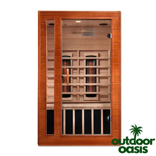 Cardoba 2 Person Full-Spectrum Indoor Infrared Sauna Front Side View