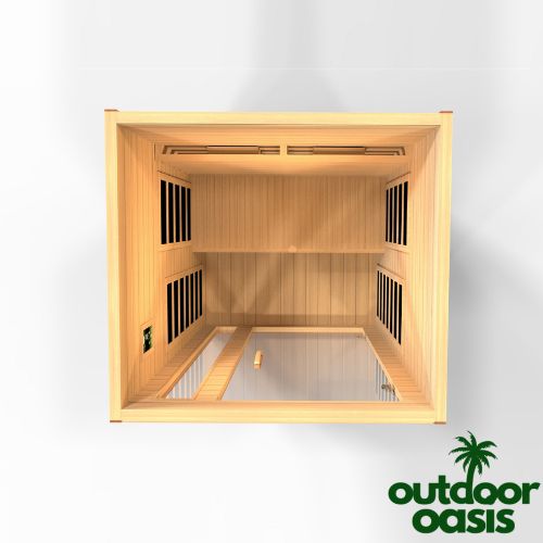 Cardoba Full-Spectrum Infrared Sauna Top Down View