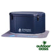 Oval Cold Therapy Tub by Dynamic Front Side View with Buckle Lid on