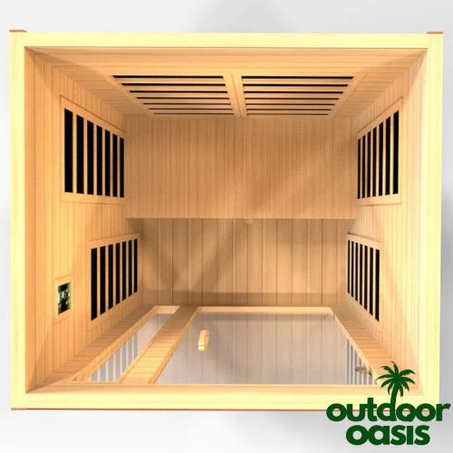 Dynamic-Cordoba-Elite-2-Person-Ultra-Low-Infrared-Sauna-Top-Down-Open-View