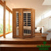 Dynamic-Heming-2-Person-Corner-Low-EMF-FAR-Indoor-Infrared-Sauna-Front-Left-Side-View-in-Living-Room