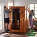 Venice-2-Person-Infrared-Sauna-Being-Built-by-a-Couple