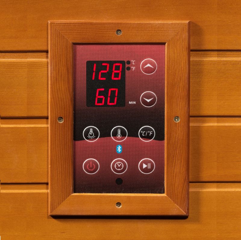 Dynamic "Heming" 2 Person Corner Low EMF FAR Indoor Infrared Sauna