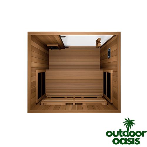 Finnmark-Designs-1-Person-Infrared-Sauna-Top-Down-Open-View