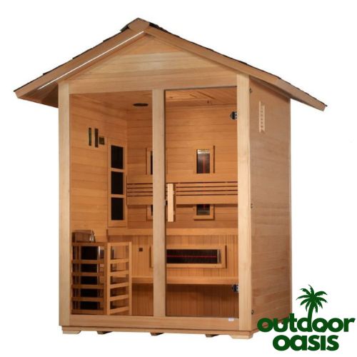 Carinthia-Hybrid-Sauna-Front-Right-Side-View-with-White-Background