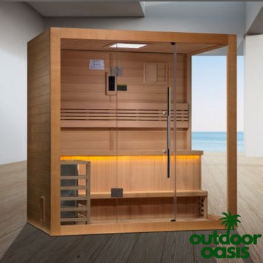 Golden-Designs-Forssa-3-Person-Steam-Sauna-Under-Covered-Back-Patio-Area