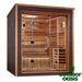 Golden-Designs-3-Person-Steam-Sauna-Front-Left-Side-View-with-White-Background