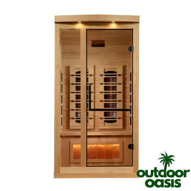 Golden Designs 1 Person Full-Spectrum Indoor Infrared Sauna Front Side View