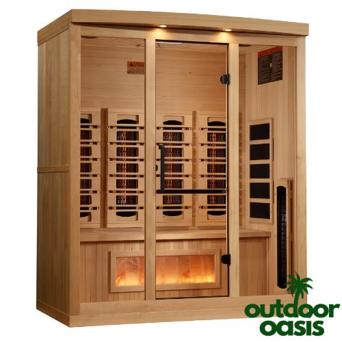 Golden Designs 4 Person Full-Spectrum Indoor Sauna Left Side View