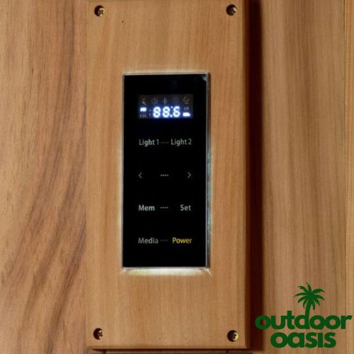 Kuusamo-6-Person-Steam-Sauna-Closeup-View-of-Control-Panel