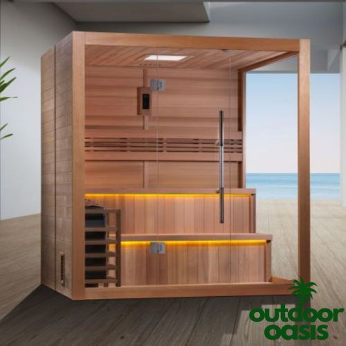 Golden-Designs-Kuusamo-6-Person-Steam-Sauna-Under-Covered-Back-Patio