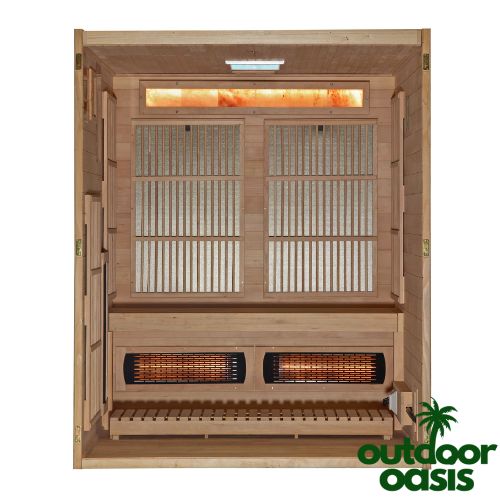 Golden Designs Soria Hybrid Sauna Front Side Open