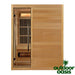 Golden Designs Soria Hybrid 3 Person Indoor Sauna Front Side View