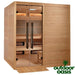 Toledo Hybrid 6 Person Indoor Sauna Left Side View with Wheel Chair Accessibility