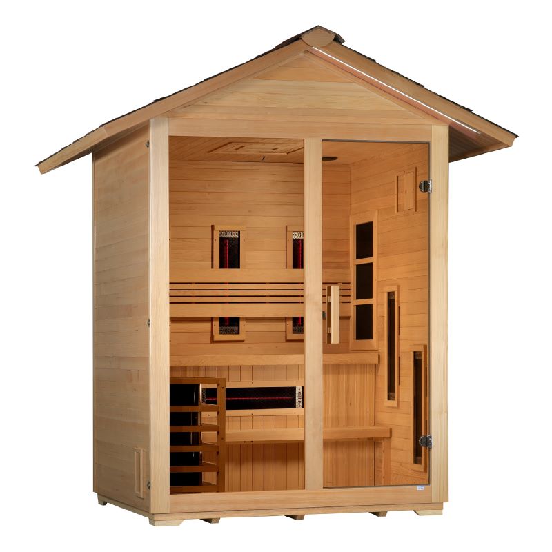 Golden Designs "Carinthia" 3 Person Hybrid Outdoor Sauna