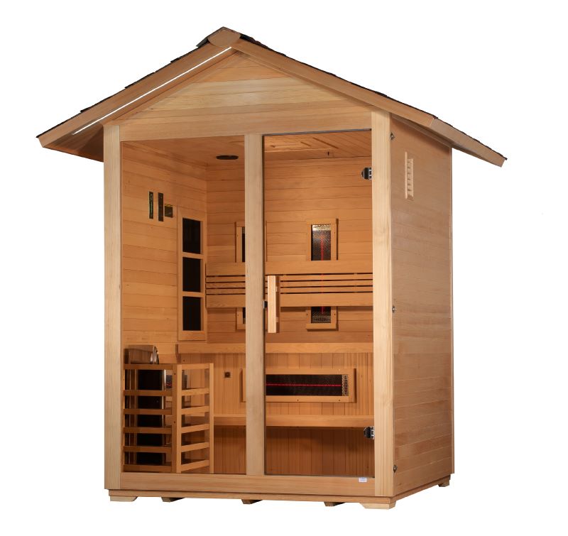 Golden Designs "Carinthia" 3 Person Hybrid Outdoor Sauna