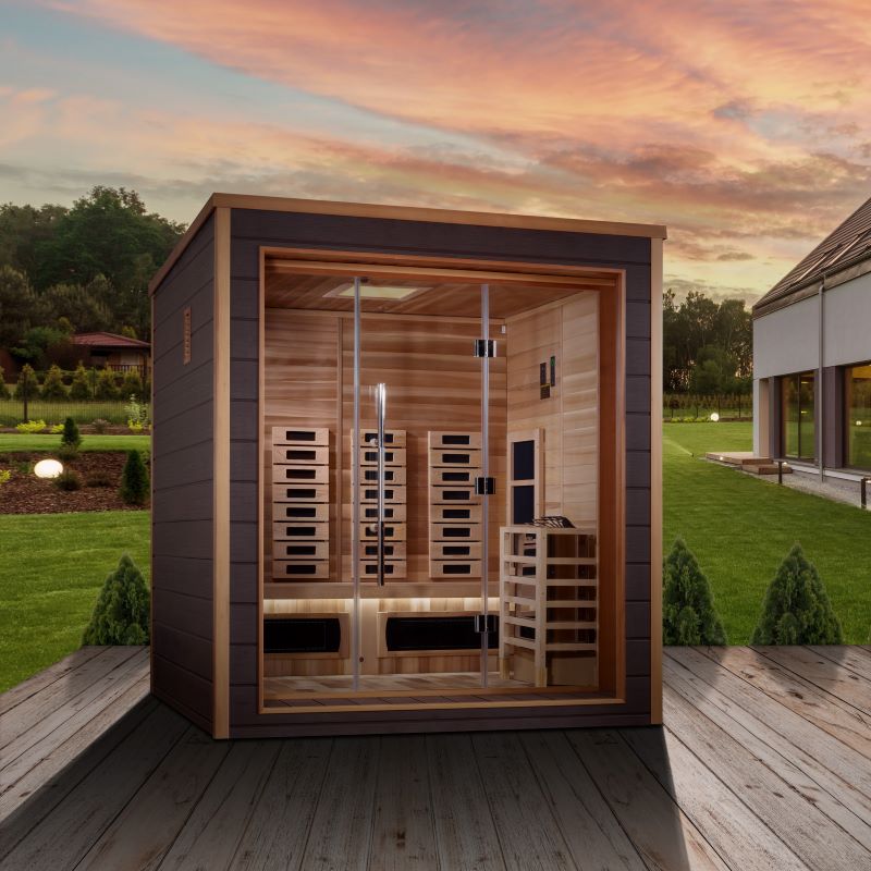 Golden Designs "Visby" 3 Person Hybrid Outdoor Sauna
