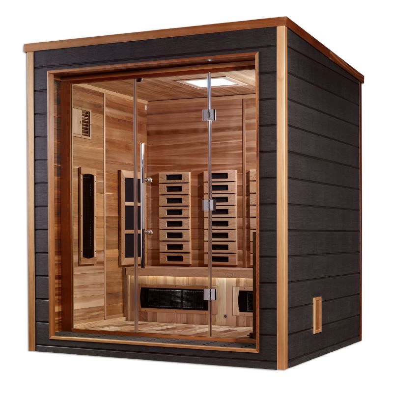 Golden Designs "Visby" 3 Person Hybrid Outdoor Sauna