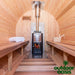 4-Person-Harmony-Barrel-Sauna-Interior-Low-Angle-View-of-Heater-and-Benches