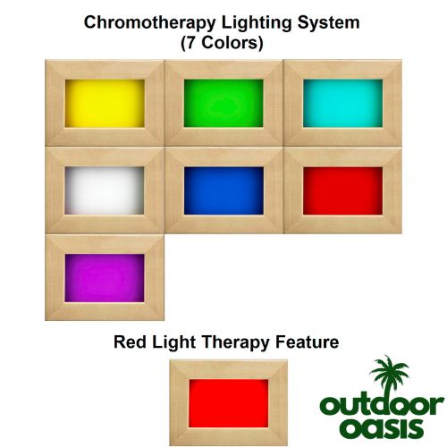 Maxxus Bellevue Near-Zero Infrared Sauna Chromotherapy and Red Light Therapy