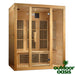 Bellevue Near-Zero 3 Person Infrared Sauna Left Side View