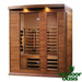 3 Person Full-Spectrum Indoor Infrared Sauna by Maxxus Right Side View