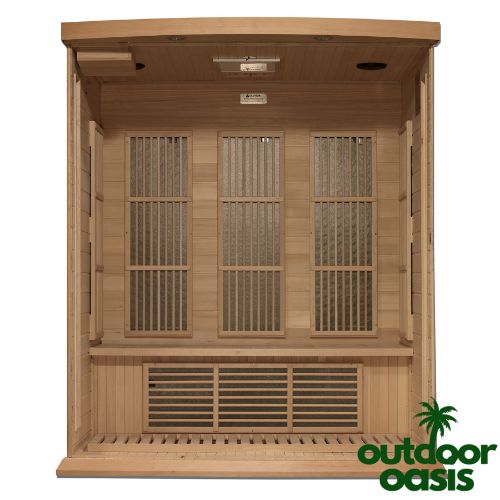 Maxxus Near-Zero 3 Person Sauna Front Side Open