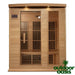 Near-Zero 3 Person Infrared Sauna Maxxus Front Side View