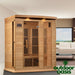 Maxxus Near-Zero 3 Person Infrared Sauna Left Side View Inside Home