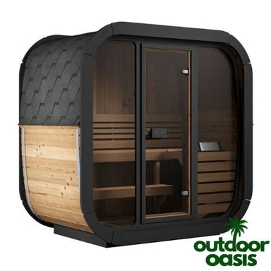 SaunaLife-CL4G-Cube-Sauna-Front-Left-Side-View-with-White-Background