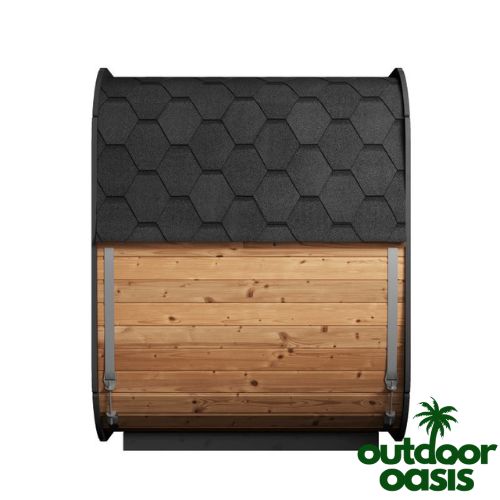 SaunaLife-CL5G-Cube-Sauna-Side-View-of-Asphalt-Roofing