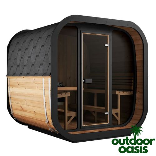 SaunaLife-CL7G-Cube-Sauna-Front-Left-Side-View-with-White-Background