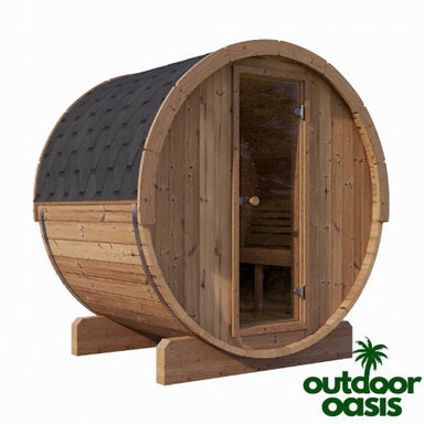 SaunaLife-E6-Barrel-Sauna-Front-Left-Side-View-with-White-Background