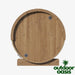 SaunaLife-E7G-Barrel-Sauna-with-Glass-Front-Showcasing-Backside-View-with-Drains