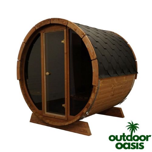 SaunaLife-E7G-Barrel-Sauna-Front-Right-Side-View-with-White-Background