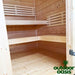 SaunaLife "G2" Sauna Interior View of Two Tier Bench System